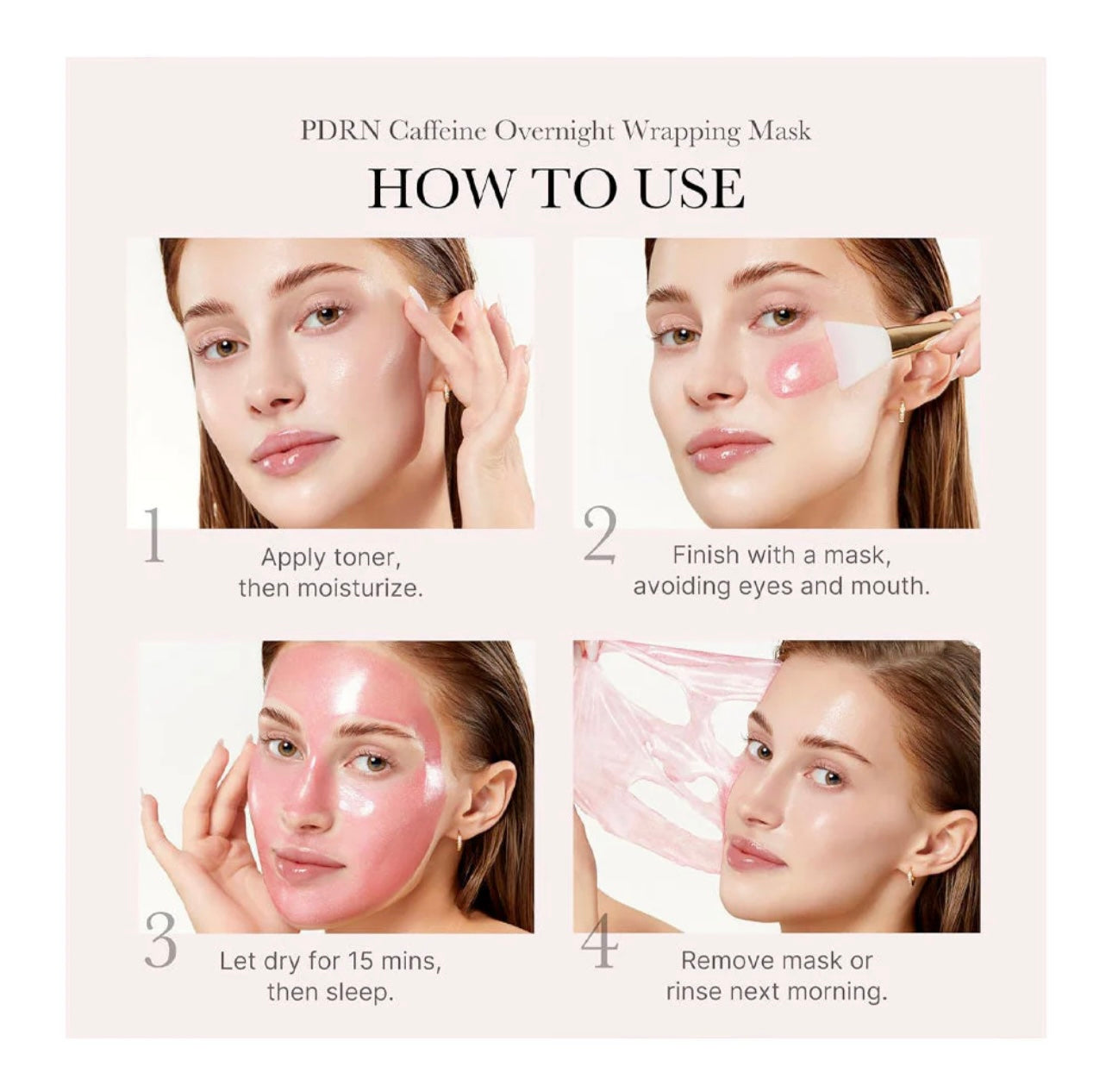 Medicube PDRN Pink Caffeine Night Wrapping Mask 75ml