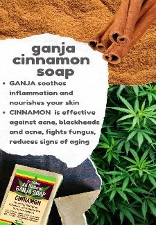 Blessings All-Natural Hemp Cinnamon Face & Body Bar – Soothing, Anti-Acne & Anti-Aging Natural Cleanser