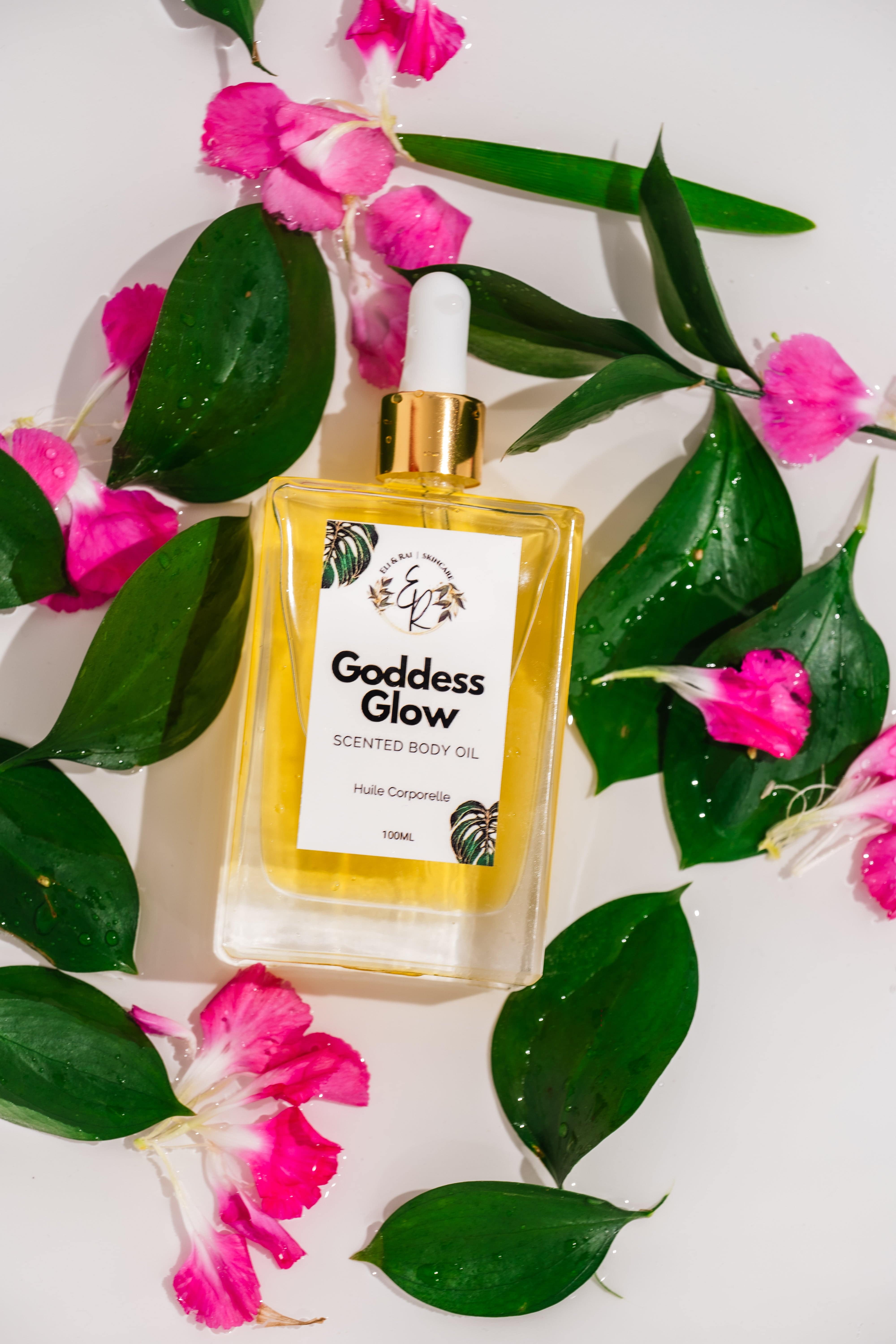 Goddess Glow Scented Body Oil – Hydrating & Nourishing Skin Oil with Natural Extracts