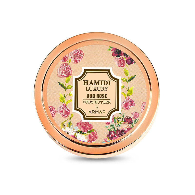Hamidi Luxury Oud Rose Body Butter – Rich Moisturizing & Scented