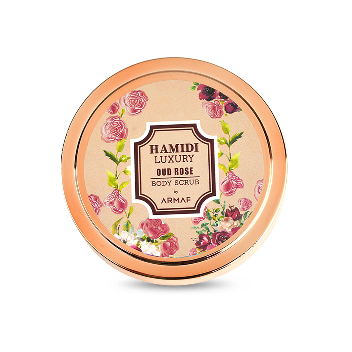Hamidi Luxury Oud Rose Body Scrub – Gentle Exfoliating & Scented