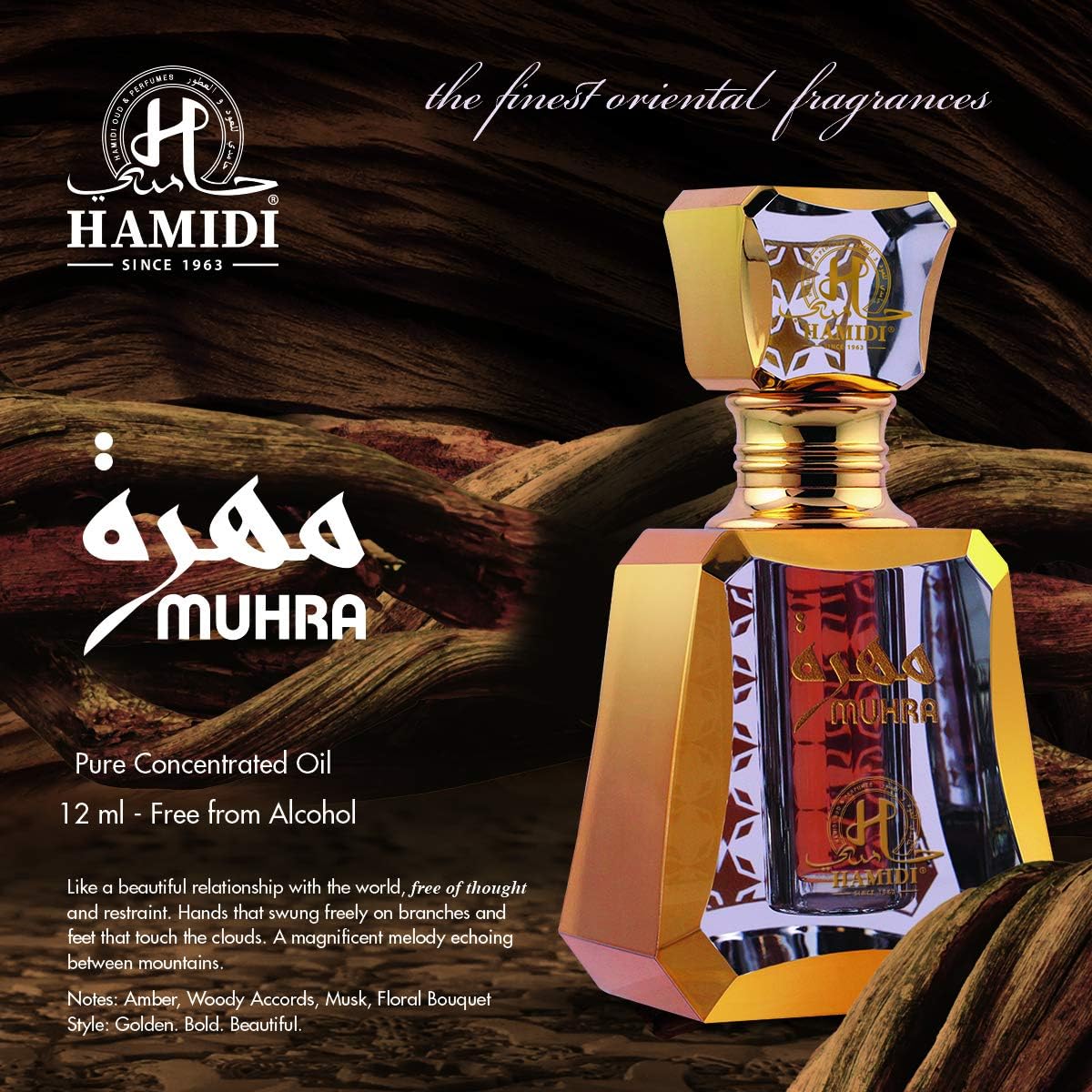 Muhra Attar Perfume Oil – Warm & Elegant Arabian Attar by Hamidi