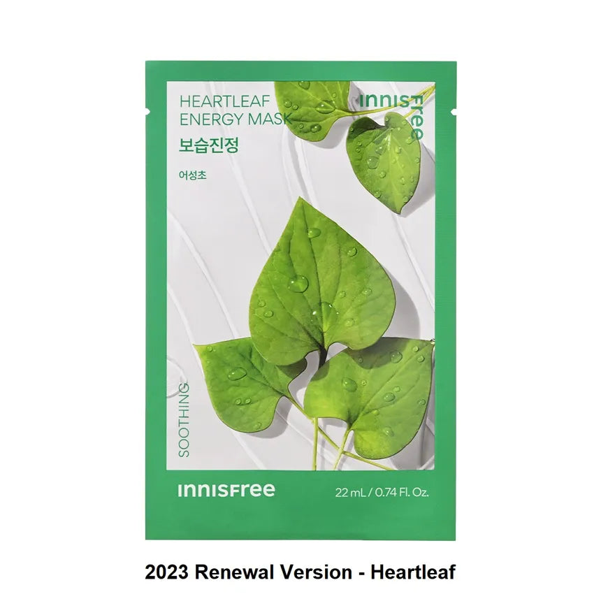 Innisfree Energy Mask – Choose Any 1 of 9 Vegan Sheet Mask Variants, Hydrating & Revitalizing