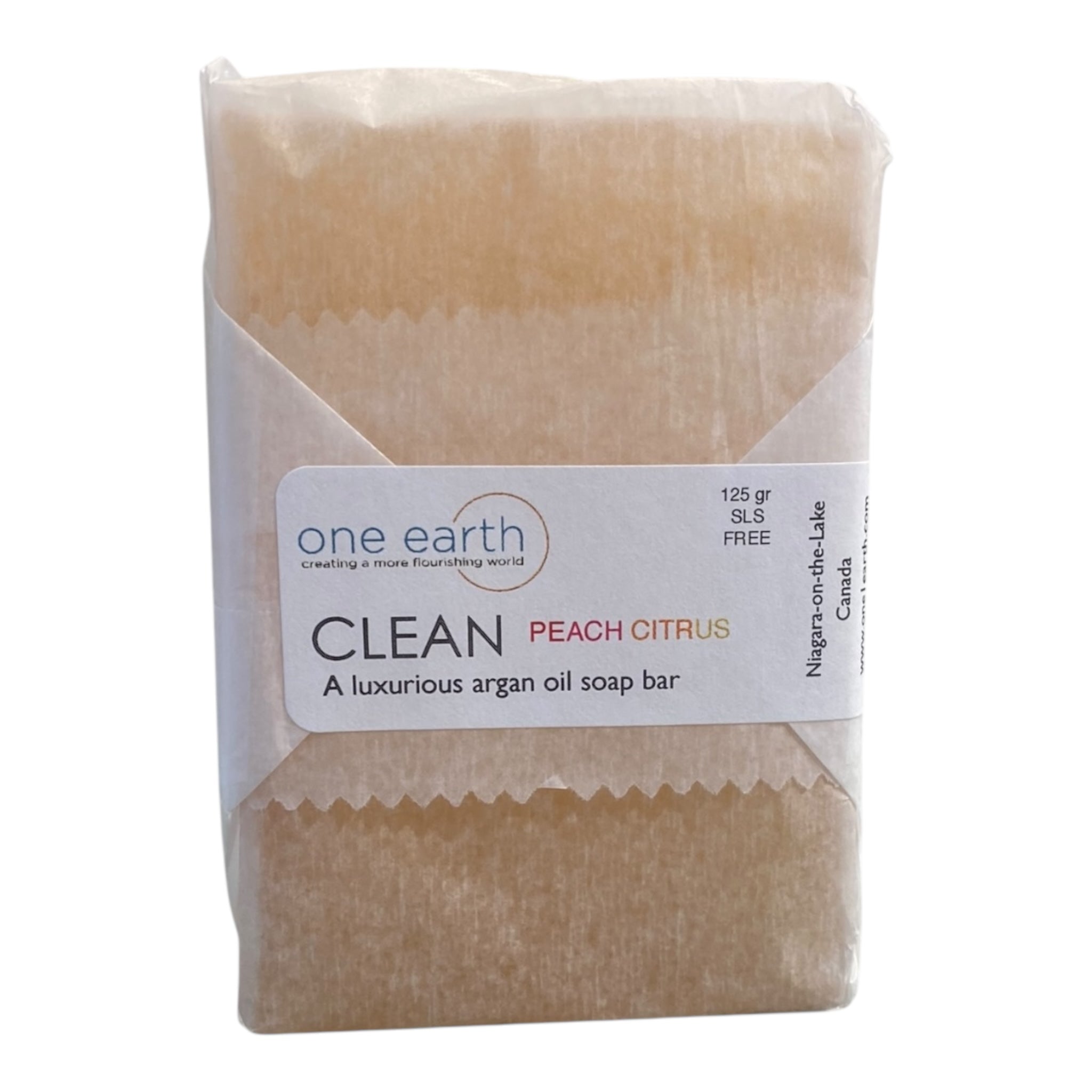 Peach Citrus Soap – Nourishing Argan Oil Botanical Bar (125 g)