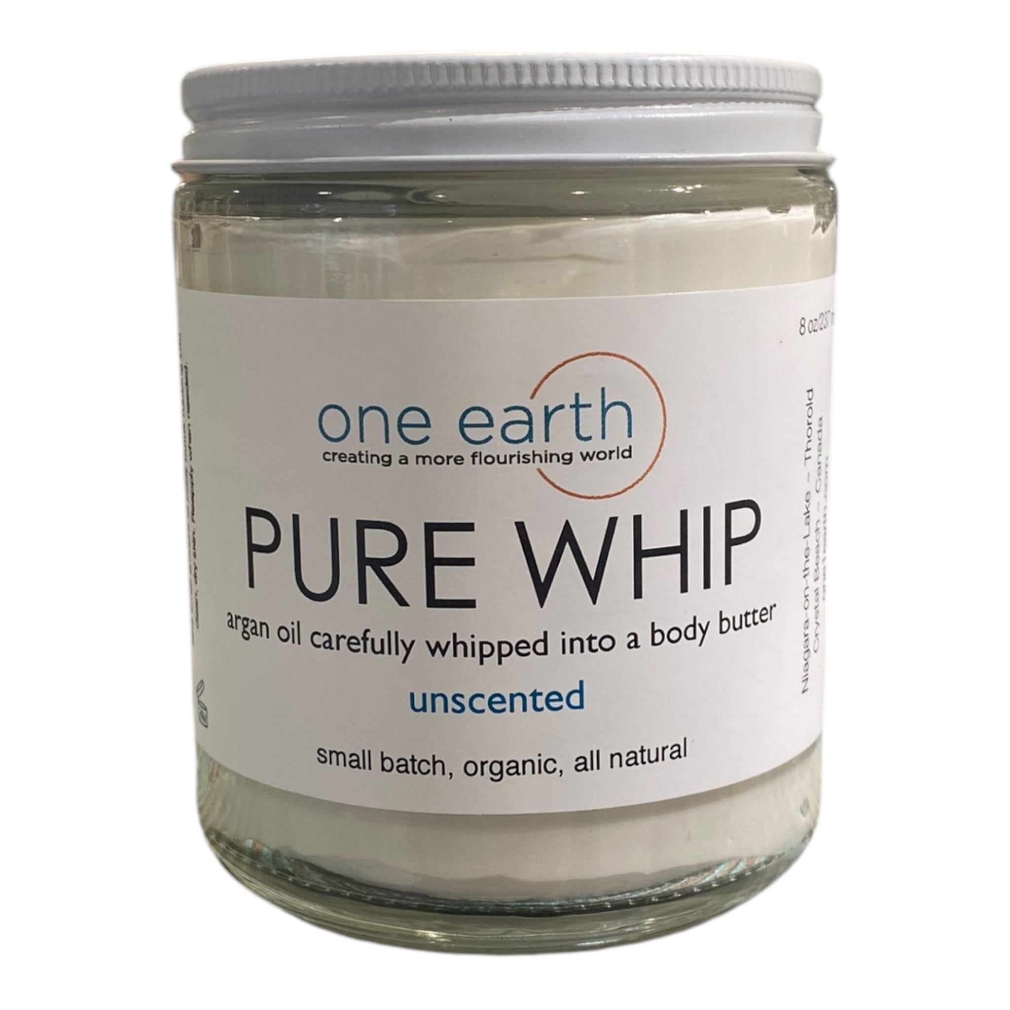 Pure Whip Body Butter – Unscented | 240ml, Argan & Peach Kernel Oils, Hydrating, Healing, Soothes Dry Skin, Eczema & Psoriasis