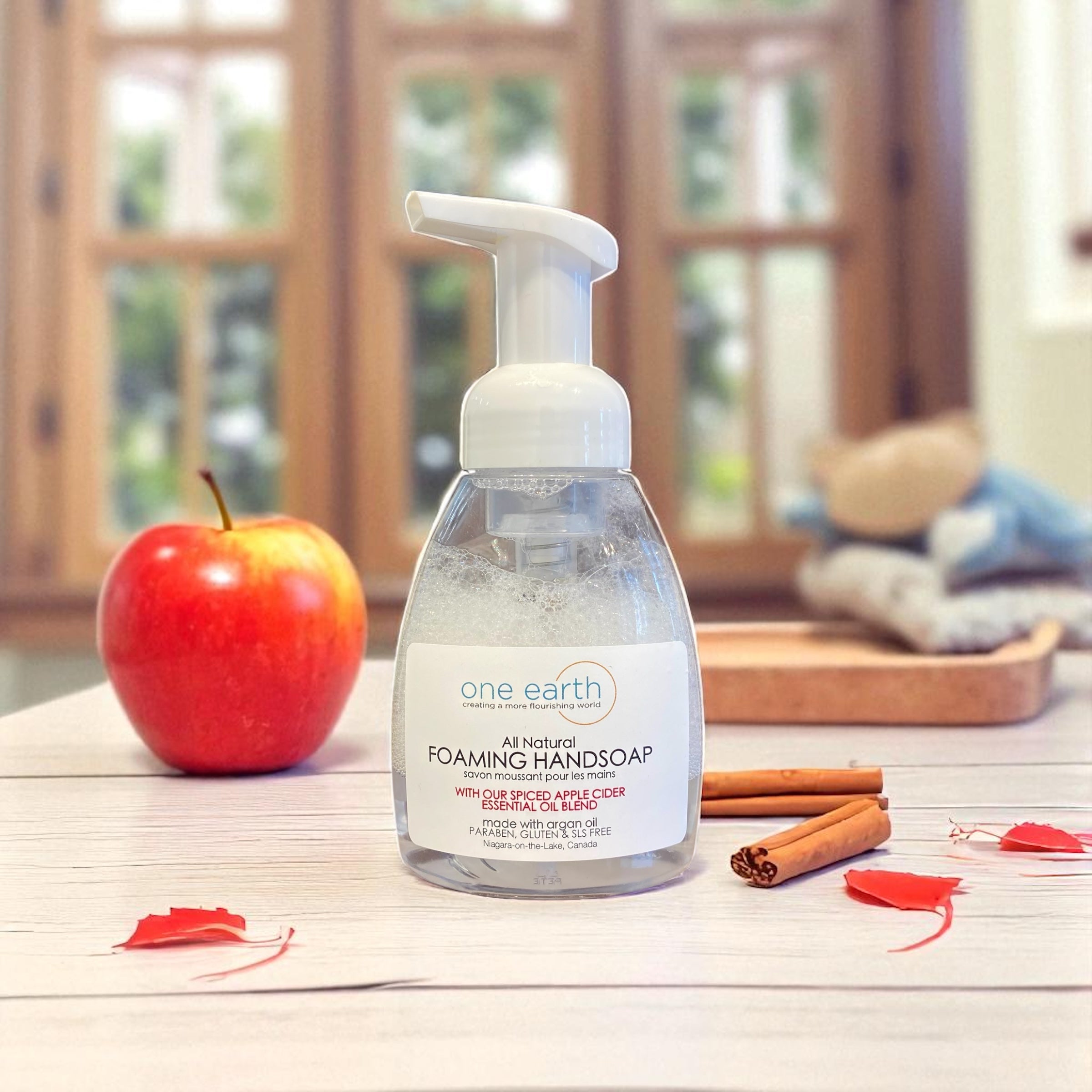 Spiced Apple Cider Foaming Handwash – Argan Oil Enriched Seasonal Cleanser