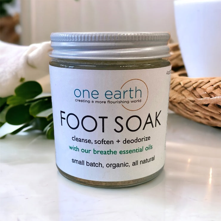Foot Soak Breathe Essential Oil Blend Luxury Softening Treatment