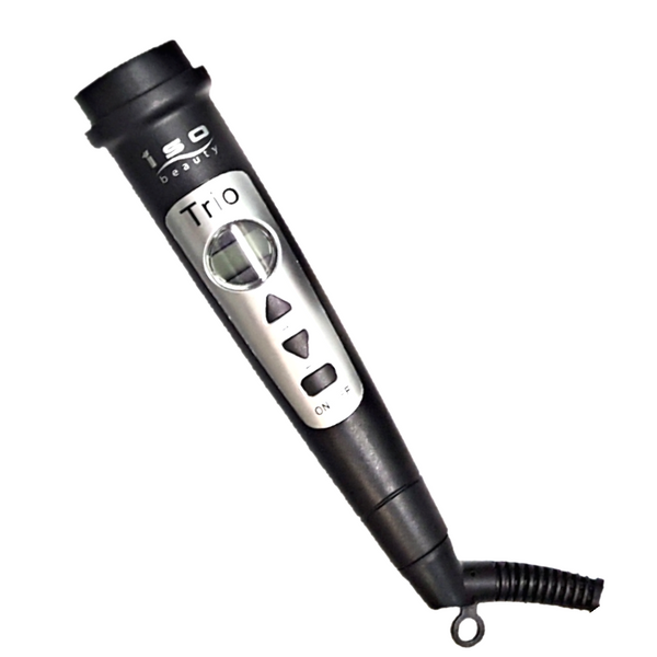 Cool Tip Curling Iron Set - Black 19mm, 25mm, 32mm with Digital LCD Temp Display, Protective Glove, Magnet Box