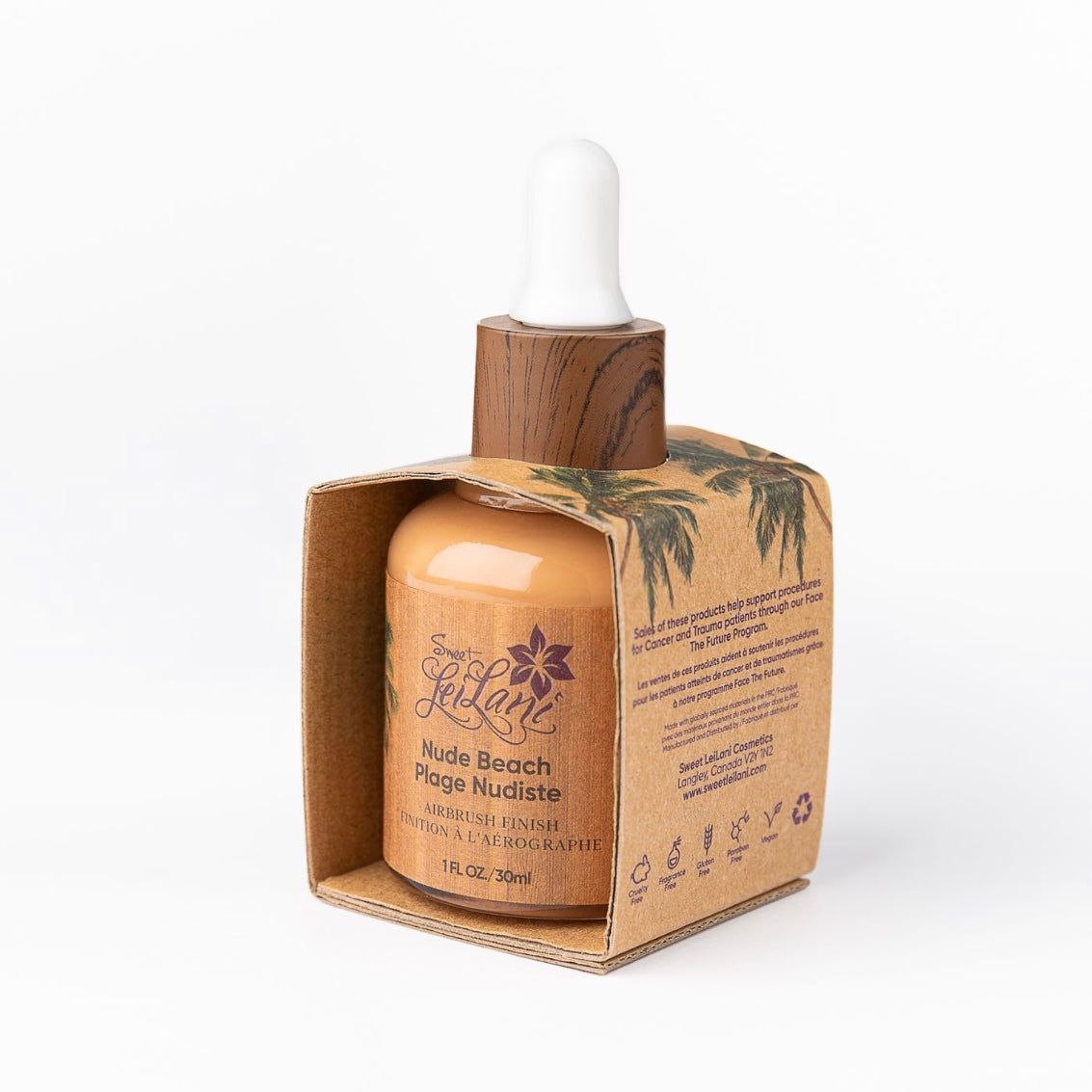 Island Goddess Prep, Prime & Powder Foundation – 3-in-1 Pore-Reducing, Shine-Control, Water-Resistant Makeup