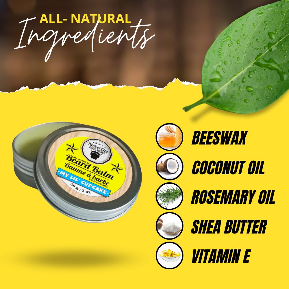 My Lil Cupcake Beard Balm (56g) – Sweet Vanilla Cupcake | Strong Hold & Conditioning Balm
