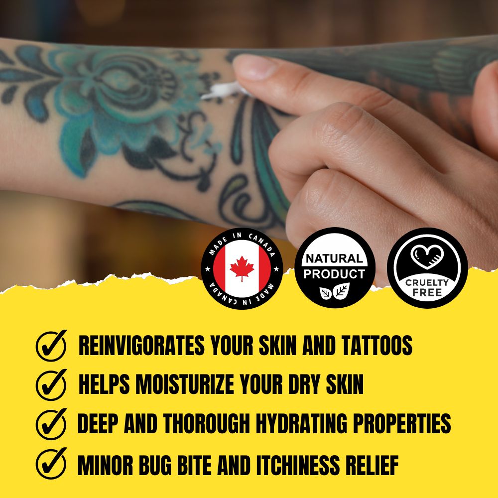 Dry Skin & Tattoo Balm (15g) – Lavender & Chamomile | Soothing Balm for Tattoos, Dry Skin & Eczema Relief
