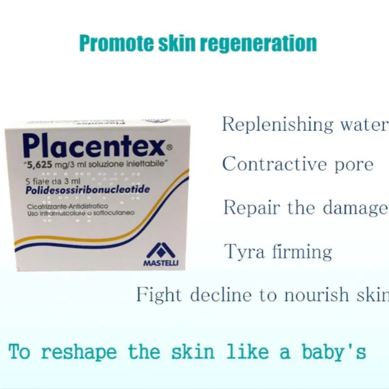 Italian Brand Placentex Salmon Placenta Skin Regeneration Injection 5.625mg/3ml Dermal Filler for Facial Repair