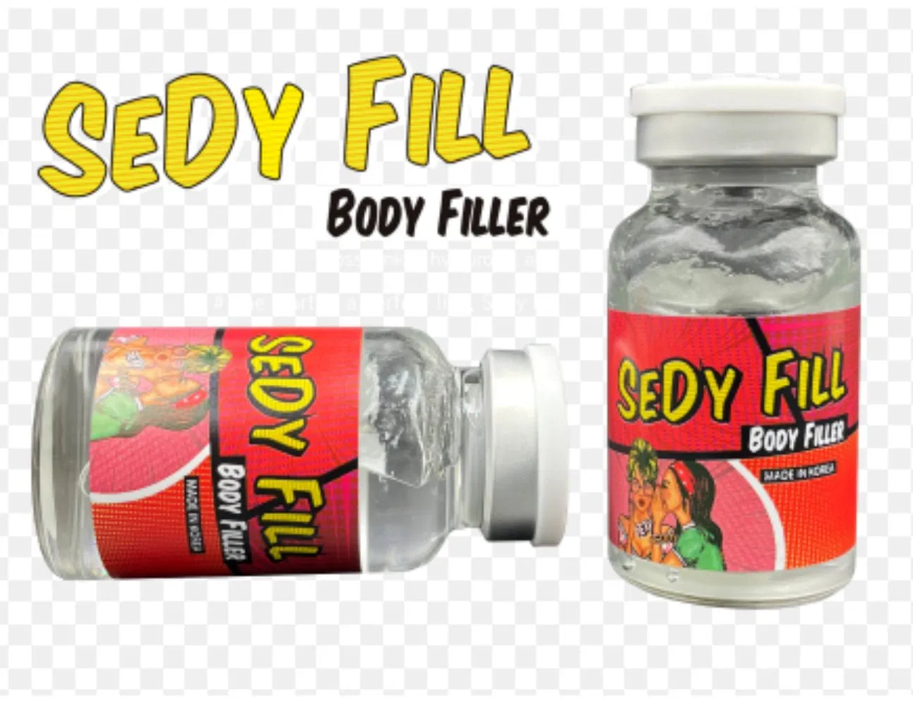 Korea Wanna Fill Sedy Fill 7D Gana Hyaluronic Acid Dermal Filler – Body Enhancement for Breast, Buttock, Penis Enlargement (60cc / 50ml / 10ml)