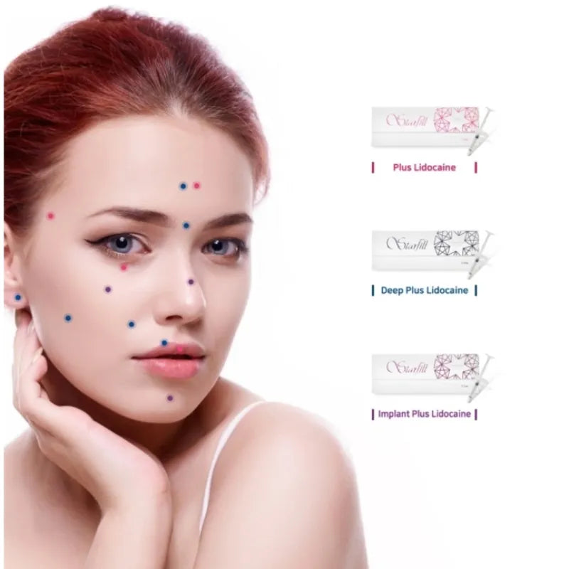 Korean Starfill Plus Hyaluronic Acid Dermal Filler Deep 1.1ml – Lip Filler, Facial Wrinkle Removal & Nasal Furrow Filling