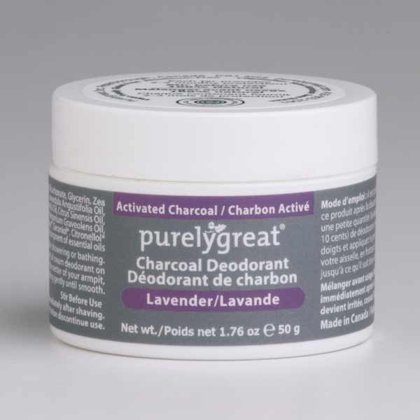 Lavender Charcoal Deodorant - Aluminum Free