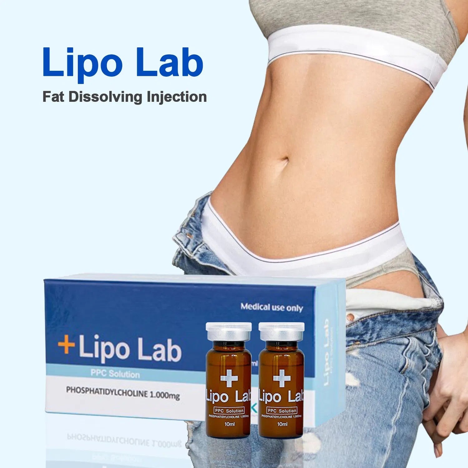 Lipolab Body Slimming Injection – Lipolytic Solution with Deoxycholic Acid for Fat Dissolve & Double Chin Reduction