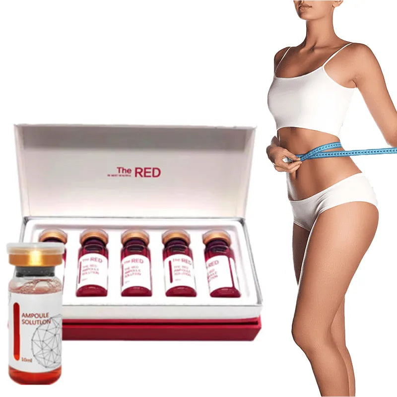 Lipolysis The Red Ampoule Solution 10ml × 5 – Face & Body Fat-Dissolving Weight Loss Injection