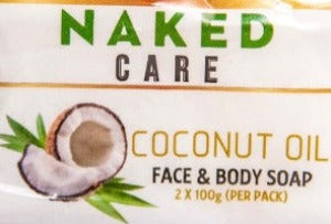 Naked Care® (2x100g) Coconut Oil Face & Body Bar