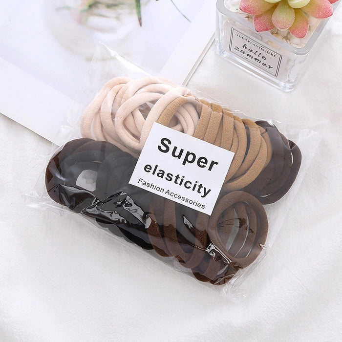 Towel Ring Seamless Color Rubber Band Hair Ring (Korea) version