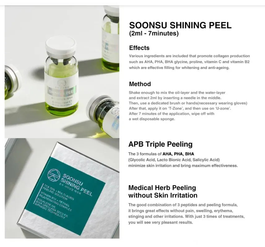 New Soonsu Shining TCA + Retinol Peeling – Anti-Acne Chemical Peel Facial Treatment