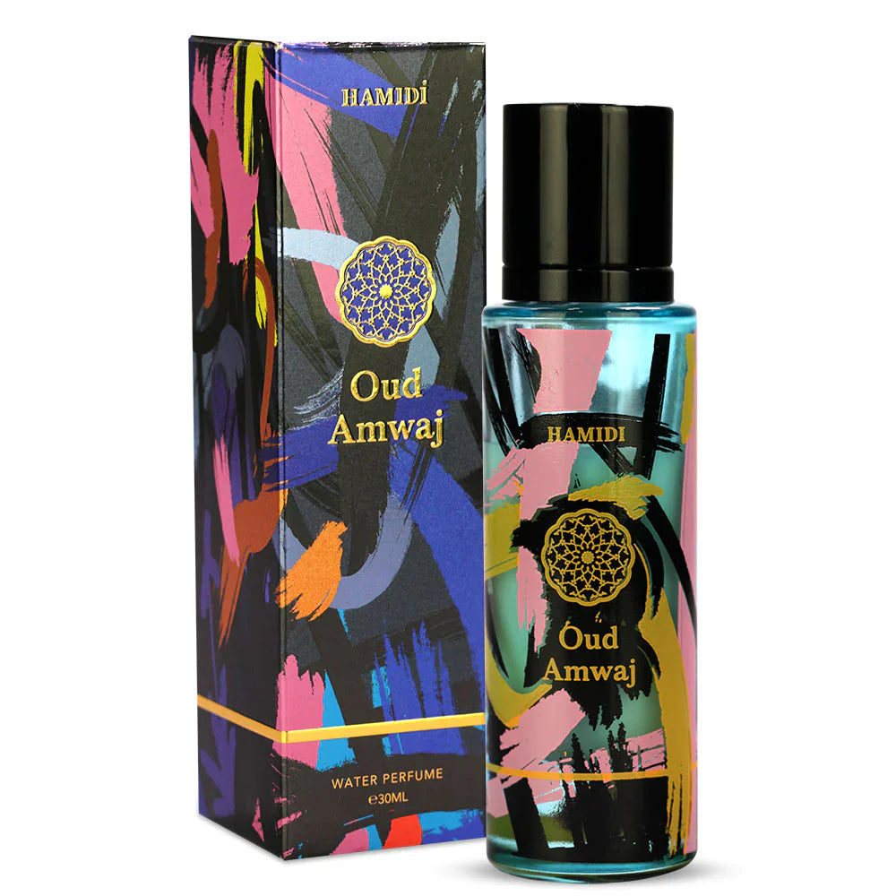 Oud Amwaj Water Perfume – Bold Oriental Woody Fragrance