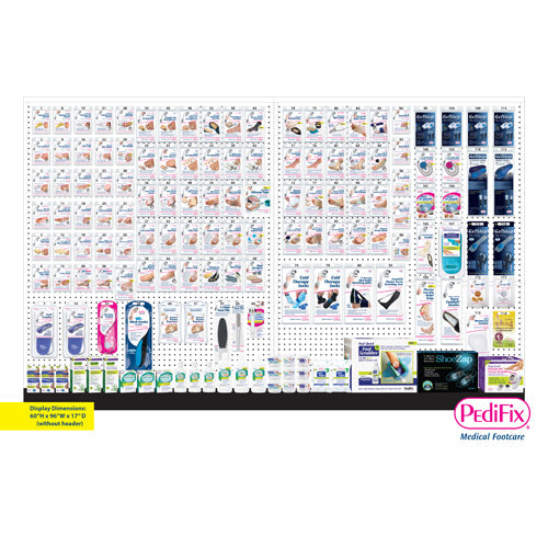 Pedifix Full-Line Floor Display – Stocked Foot Care Products Stand