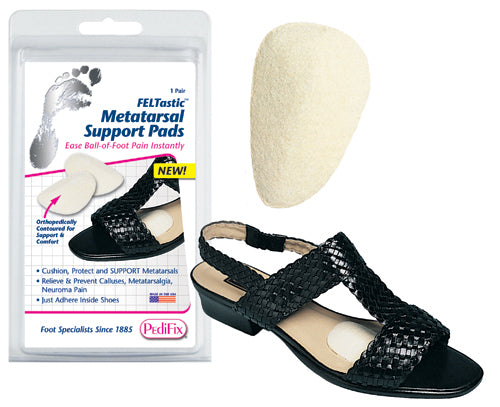 FELTastic Metatarsal Support Pads – Cushioned Foot Pads for Ball of Foot Pain