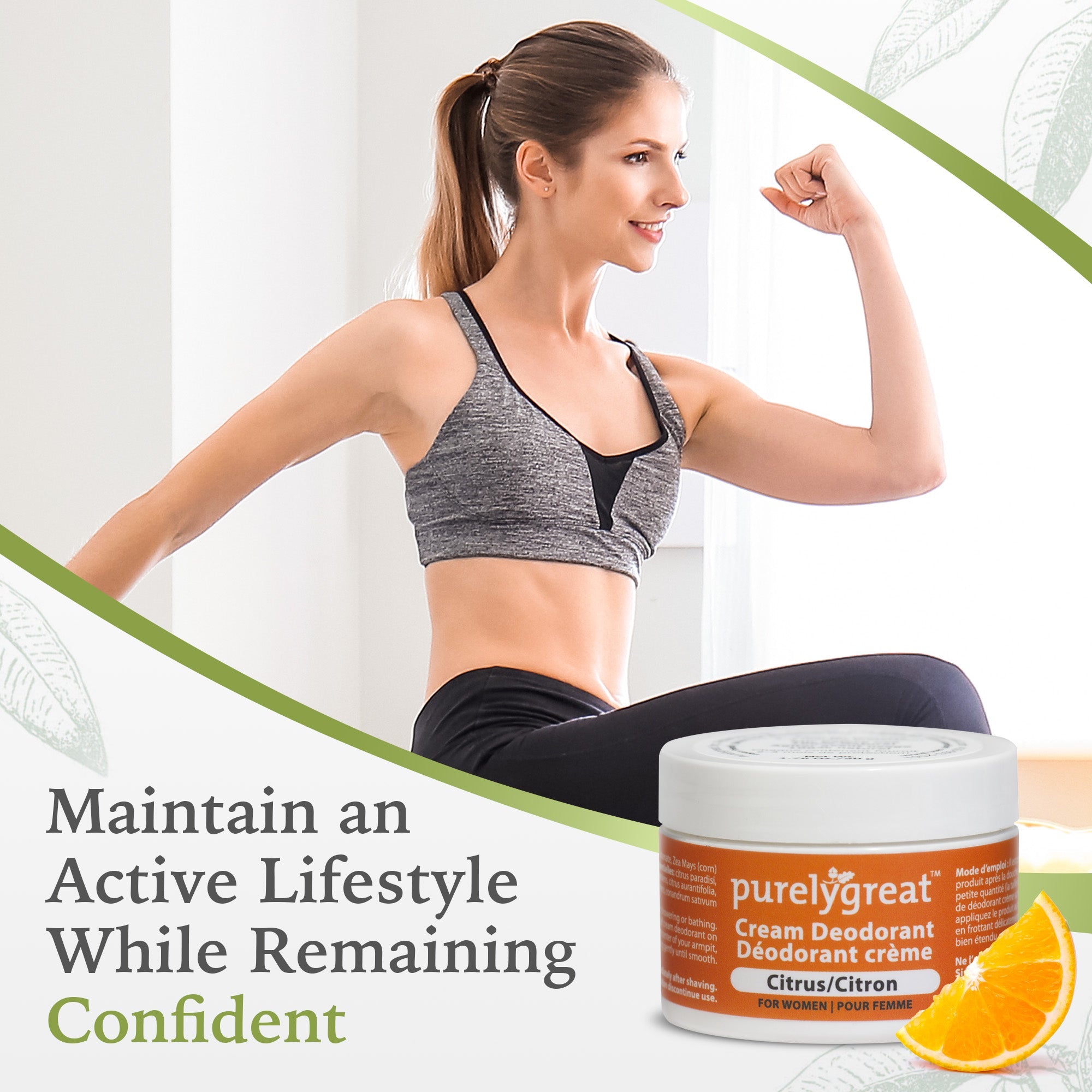 Citrus Cream Natural Deodorant - Aluminum Free