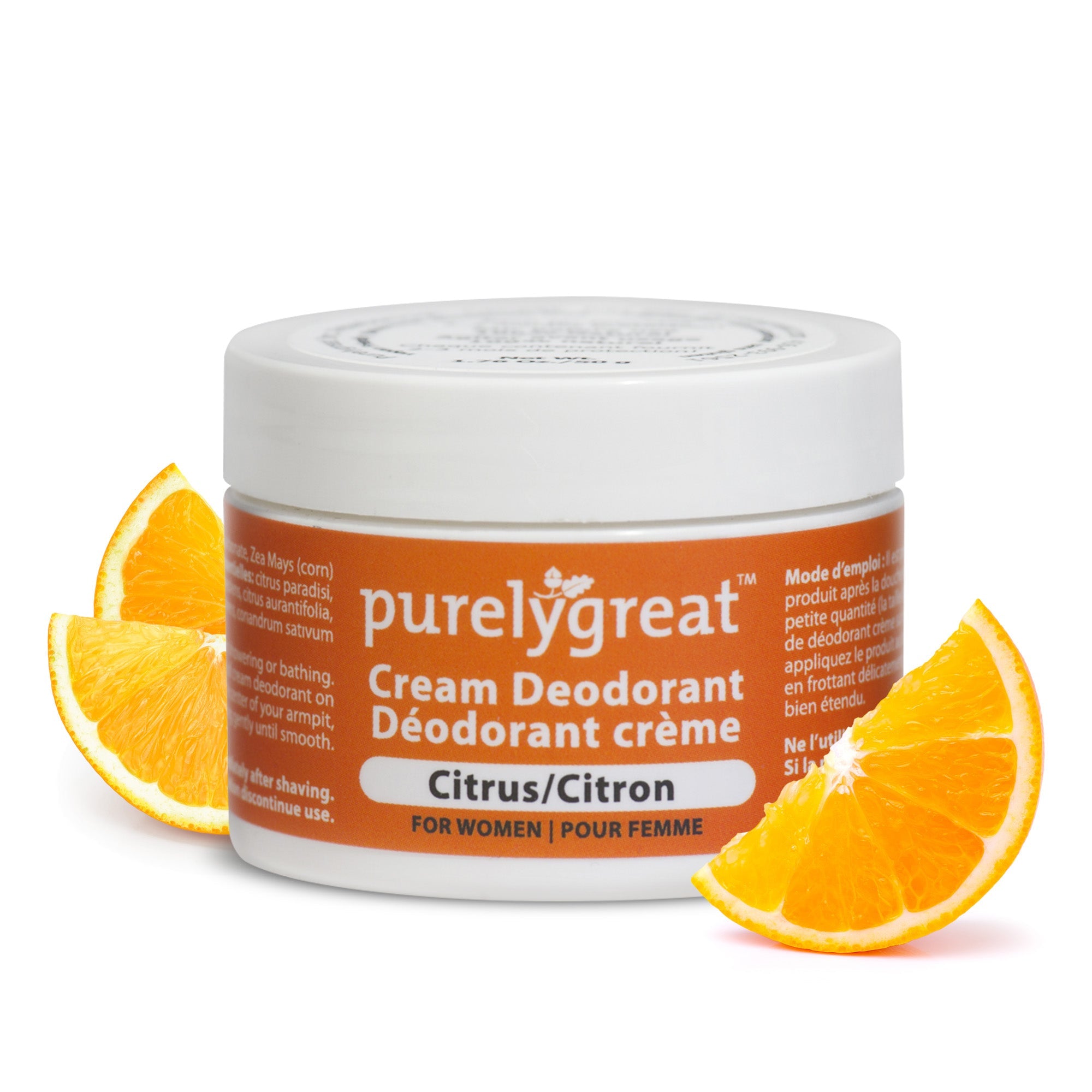 Citrus Cream Natural Deodorant - Aluminum Free