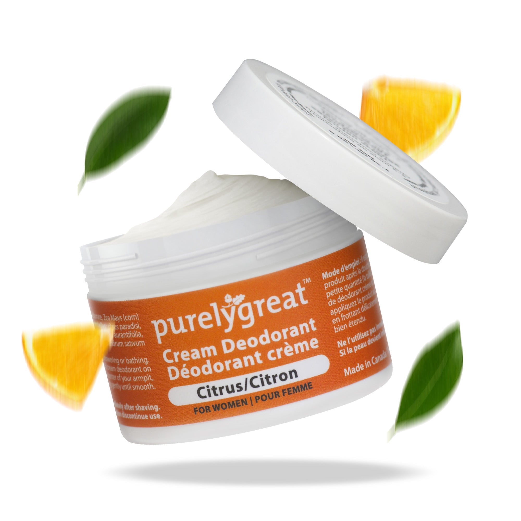 Citrus Cream Natural Deodorant - Aluminum Free