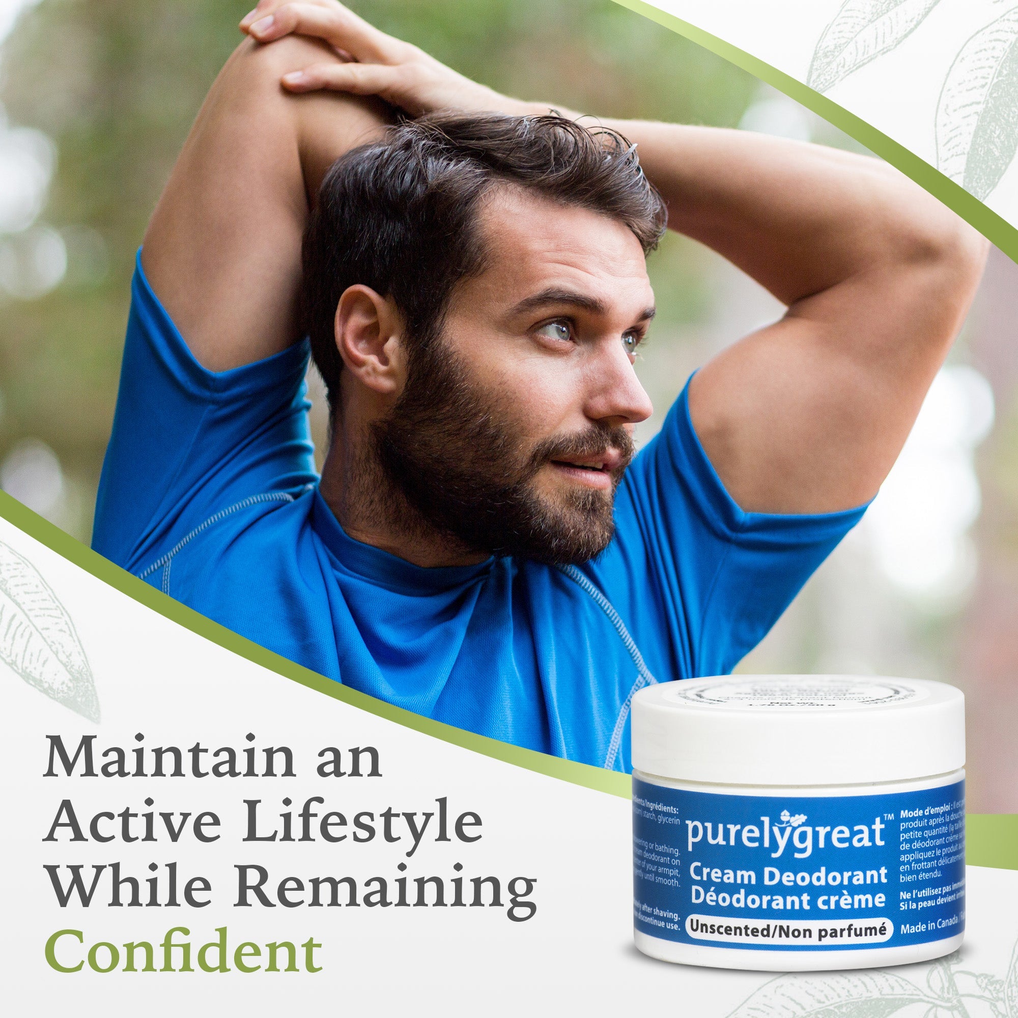 Unscented Cream Deodorant - Aluminum Free