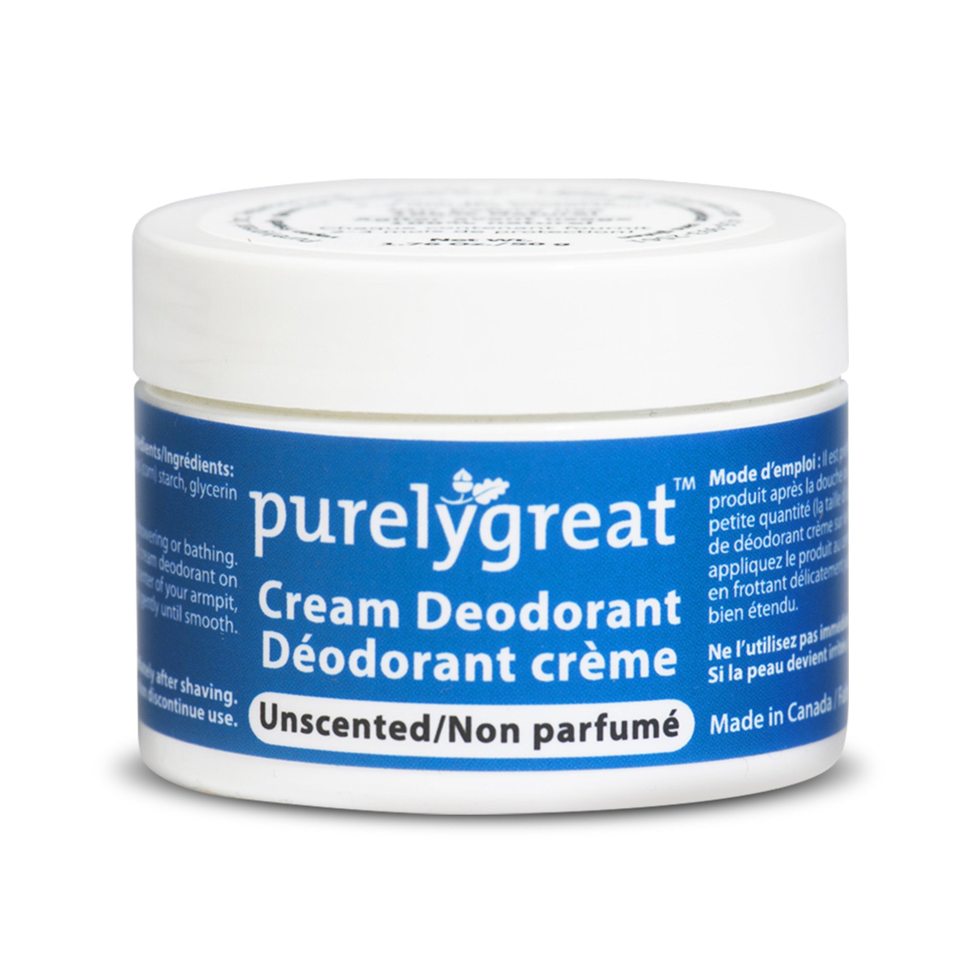 Unscented Cream Deodorant - Aluminum Free