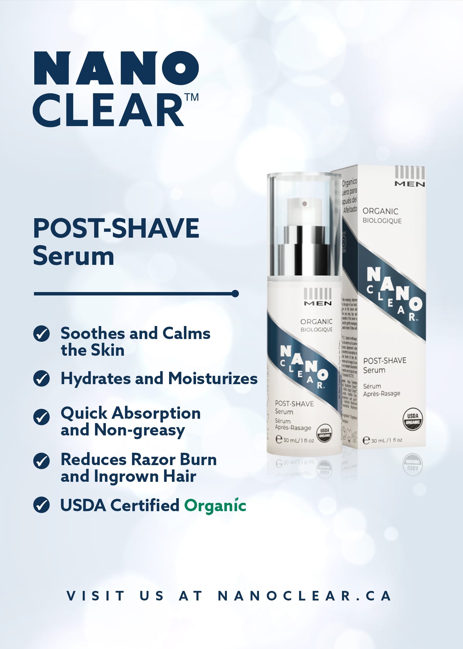 Nano Clear - POST-SHAVE Serum - 30ml