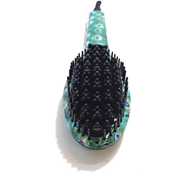 Complete Hair Styling Set: Heated Brush, 0.5 Mini Iron & Easy Comb with Magnet Box