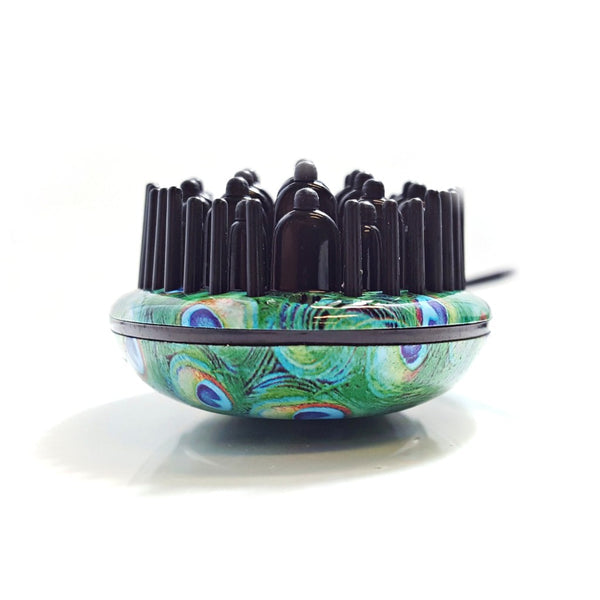 Complete Hair Styling Set: Heated Brush, 0.5 Mini Iron & Easy Comb with Magnet Box