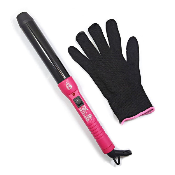 32mm Clipless Curling Iron with Cool Tip, Protective Glove, and Magnet Box