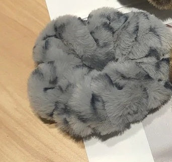 Super Posh Plush Leopard Print Scrunchies