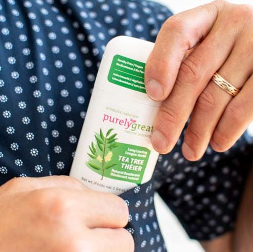 Tea Tree Stick Natural Deodorant – Aluminum-Free, Vegan, Long-Lasting Odor Protection, EWG Verified