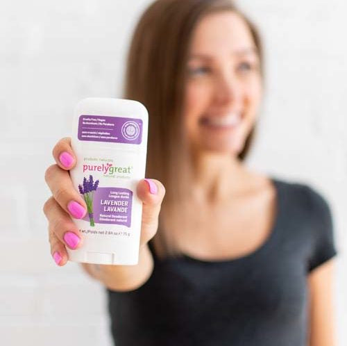 Lavender Stick Natural Deodorant - Aluminum Free