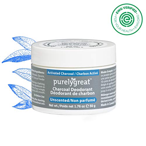 Unscented Charcoal Natural Deodorant - Aluminum Free