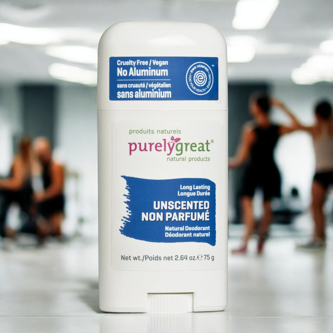 Unscented Stick Natural Deodorant - Aluminum Free