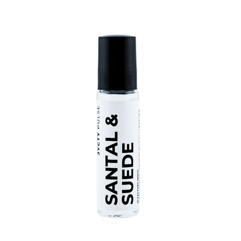 SANTAL & SUEDE Perfume Oil – Inspired by Santal 33, 10ml Roll-On