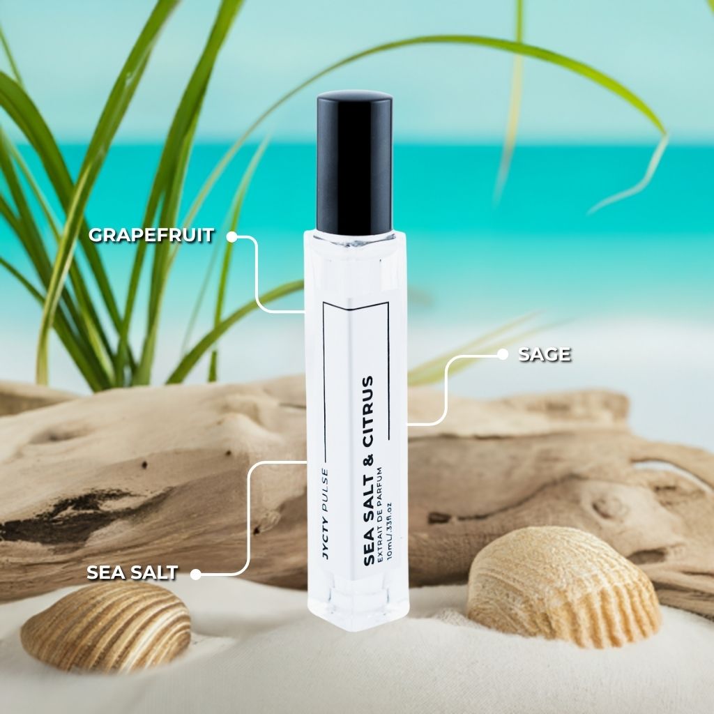 SEA SALT & CITRUS Perfume Oil – Inspired by Wood Sage & Sea Salt, 10ml Roll-On