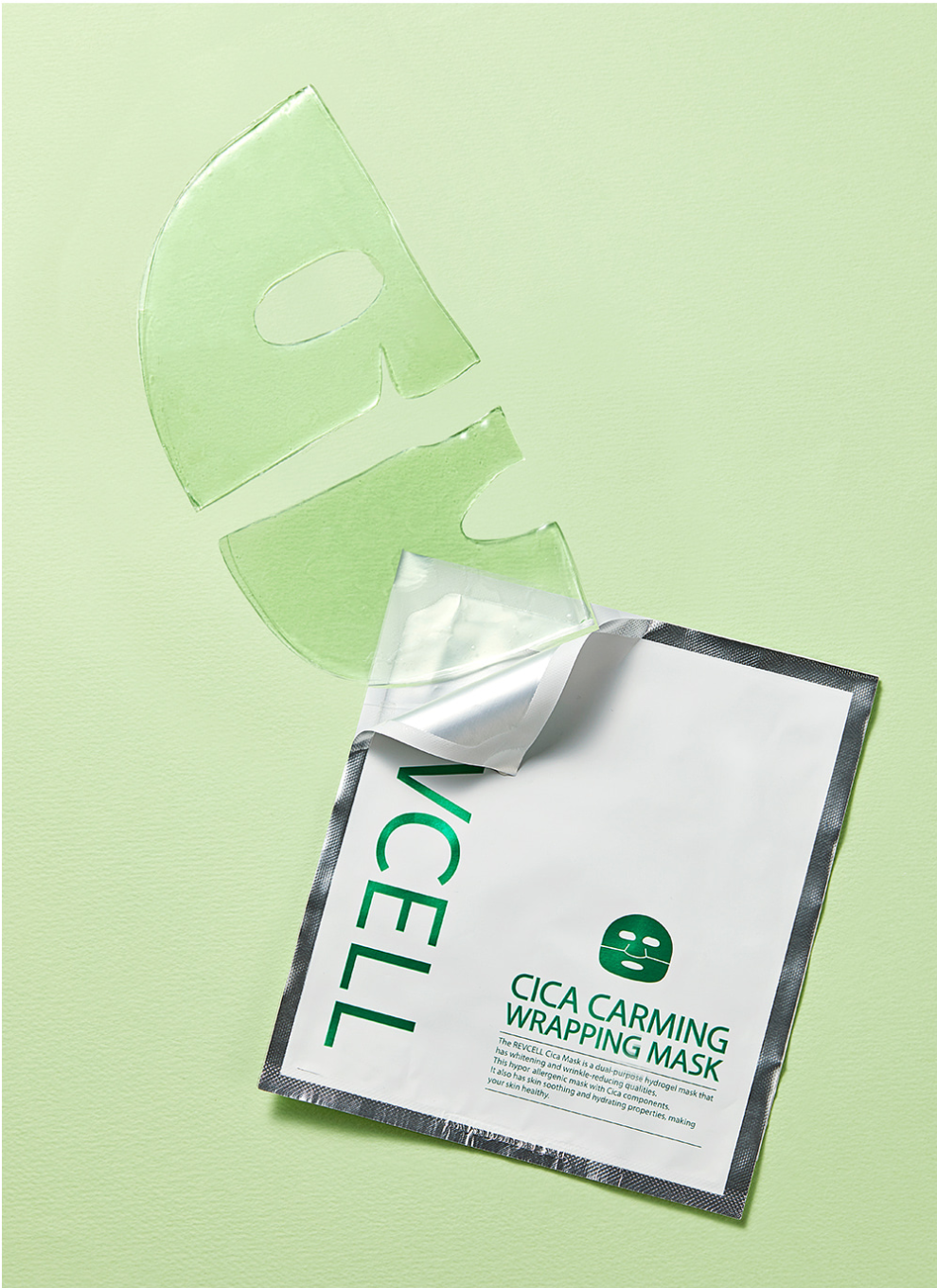 Revcell Cica Calming Wrapping Mask (5 Sheets) | Soothing & Hydrating Treatment