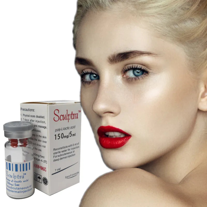 Sculptra 5ml Poly L-Lactic Acid & Hyaluronic Acid Injectable Dermal Filler – Collagen Stimulating Facial Rejuvenation