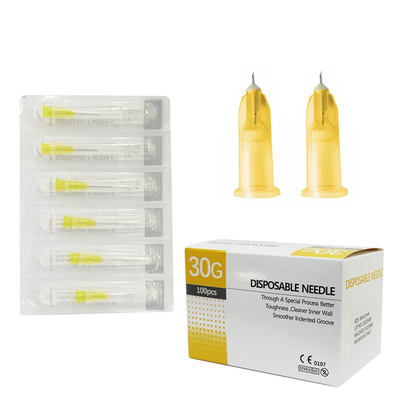 safety yellow disposable mesotherapy needles for syringe