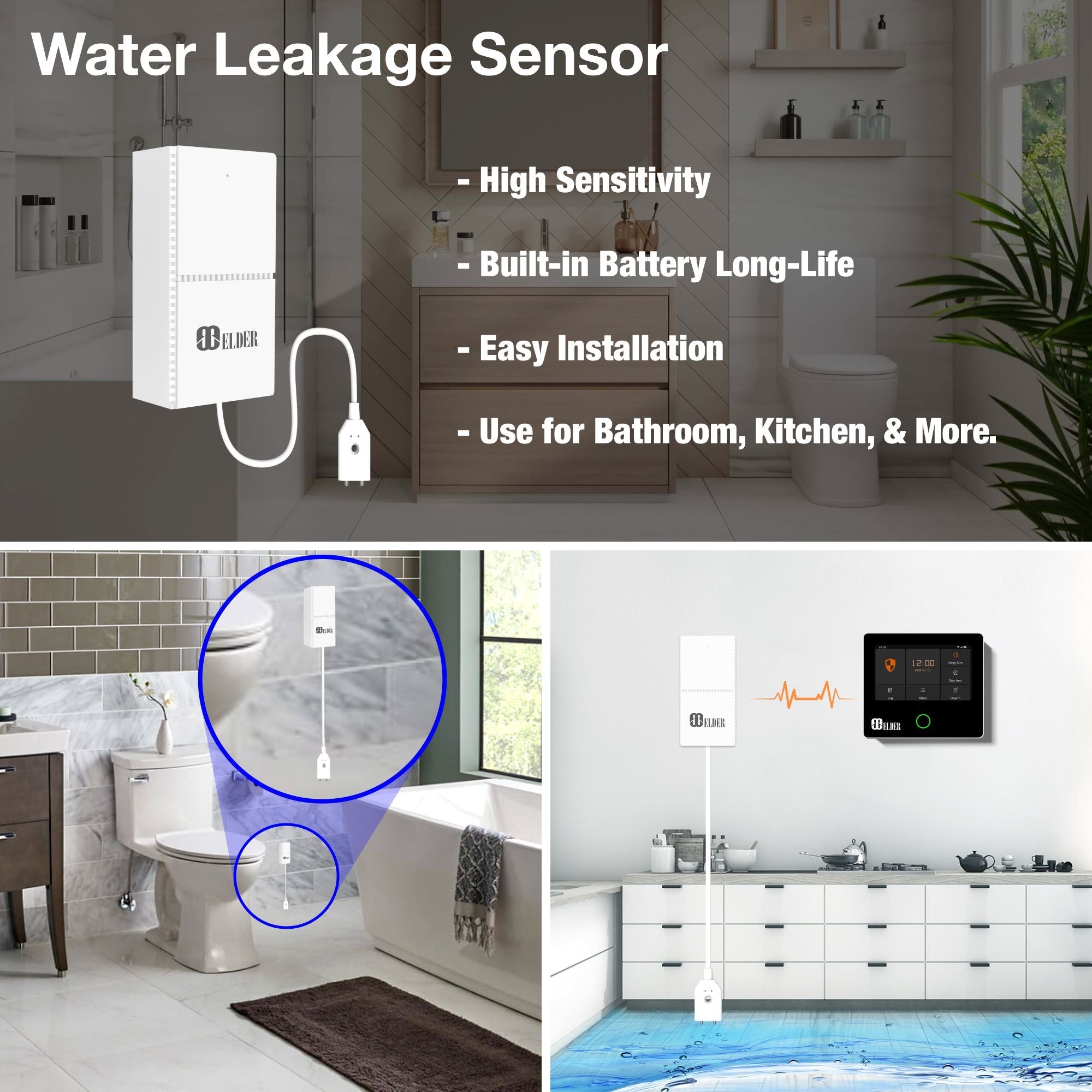 Alarm System & Security Camera Wireless 15-Piece WiFi & 4G Smart Home Alarm Kit DIY, Keypad, Outdoor Siren, Doorbell, Leak, Motion Sensors, Works with Hey Google & Alexa