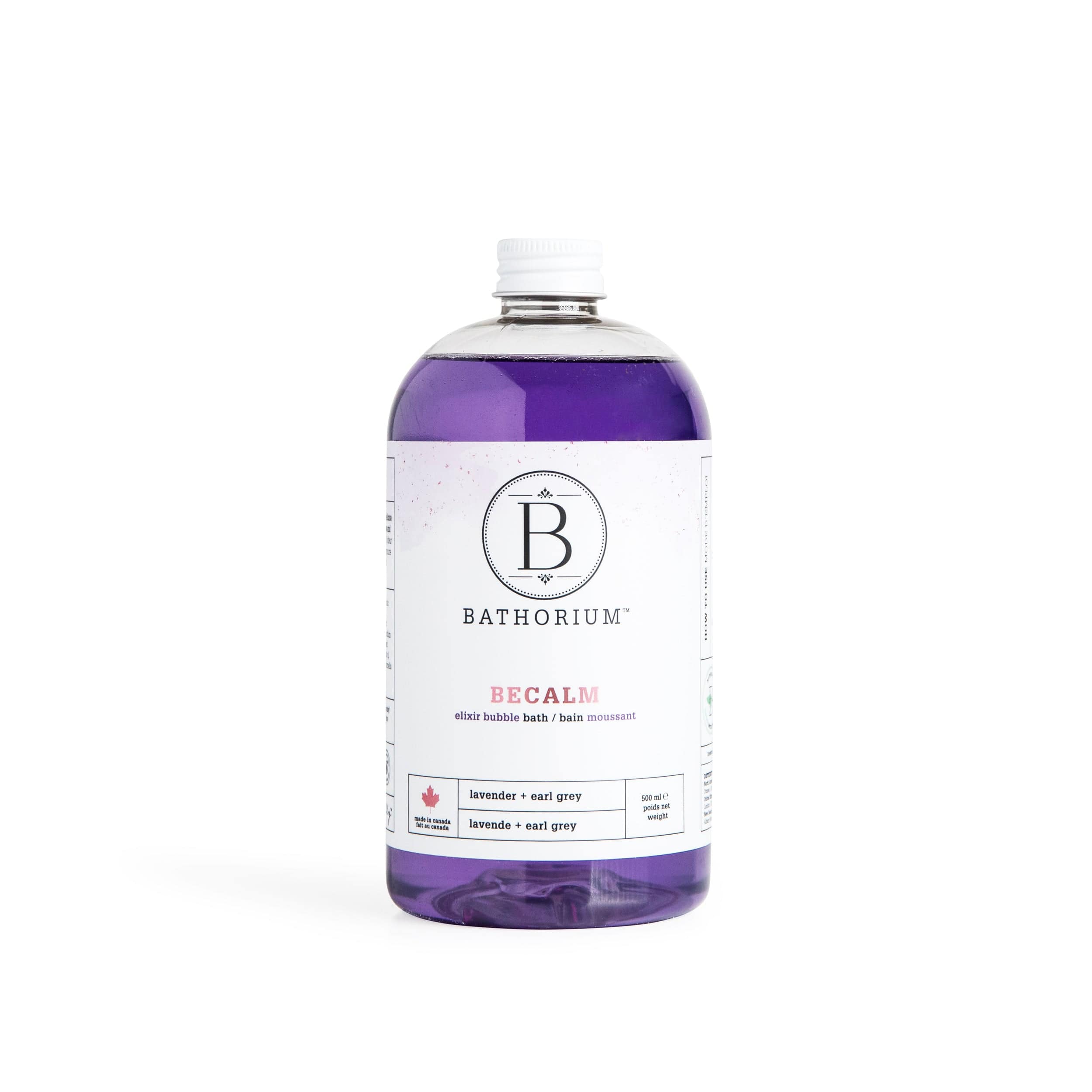 Wholesale BeCalm Bubble Bath Elixir – Soothing Lavender & Earl Grey Skin-Loving Formula