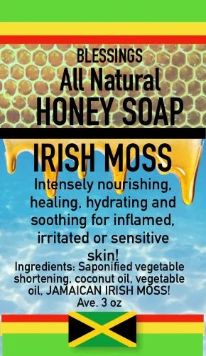 Blessings All Natural Honey Irish Moss Face & Body Bar