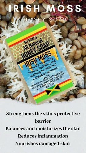 Blessings All Natural Honey Irish Moss Face & Body Bar